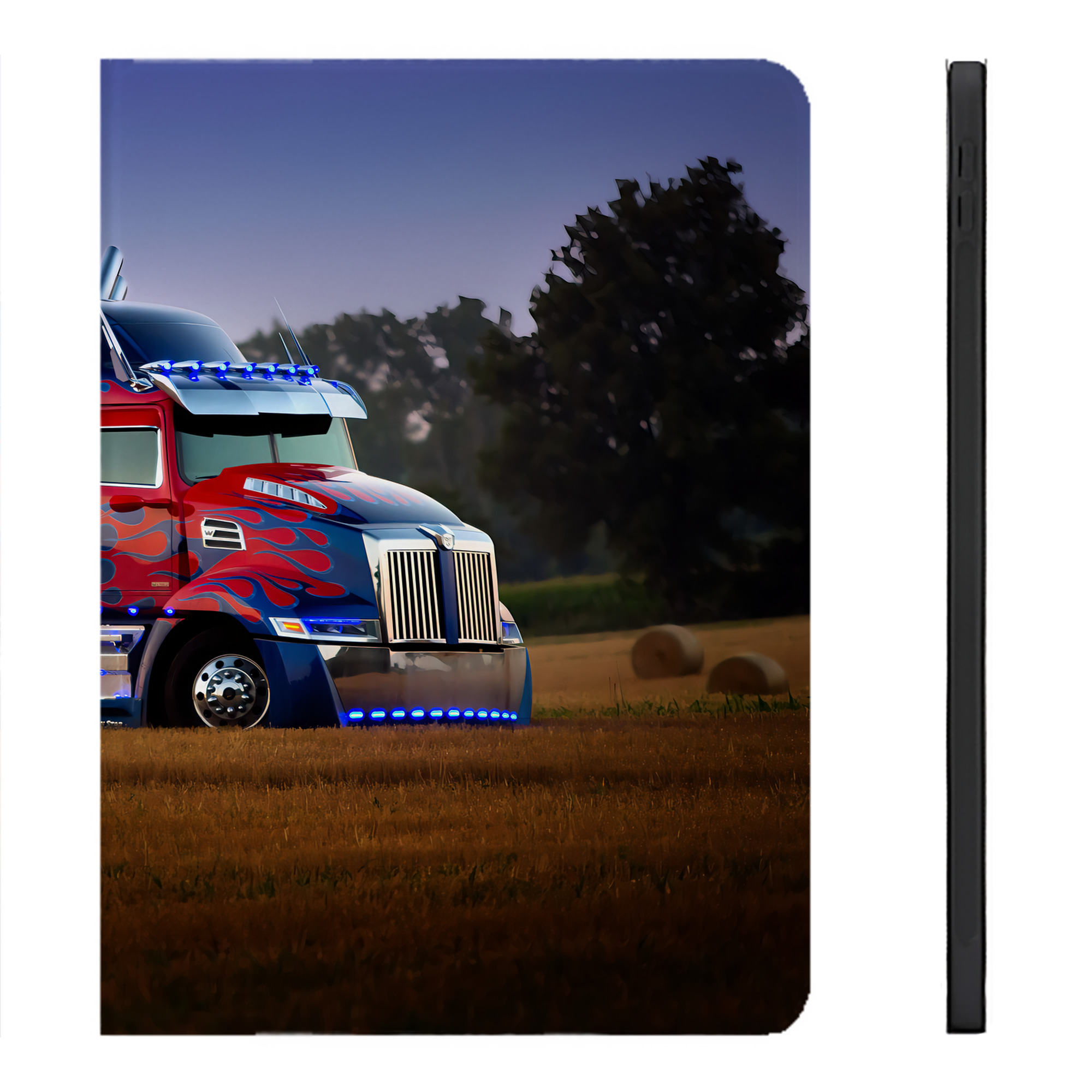 （画像用） Transformers トランスフォーマー IPadケース ペンホルダー付き ブックスタイルデザイン
